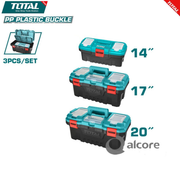 3PC Plastic Tools Box TPBXK0032