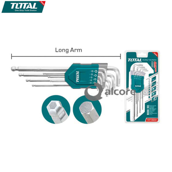 Hex Key Ball point 1.5-10mm THT106292 - Image 2